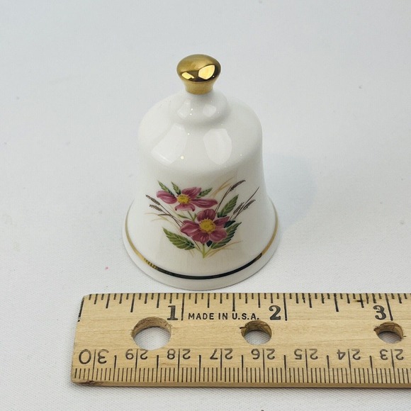 Danbury Mint North Dakota Wild Prairie Rose State Flower‎ Bell Collection - Picture 5 of 5